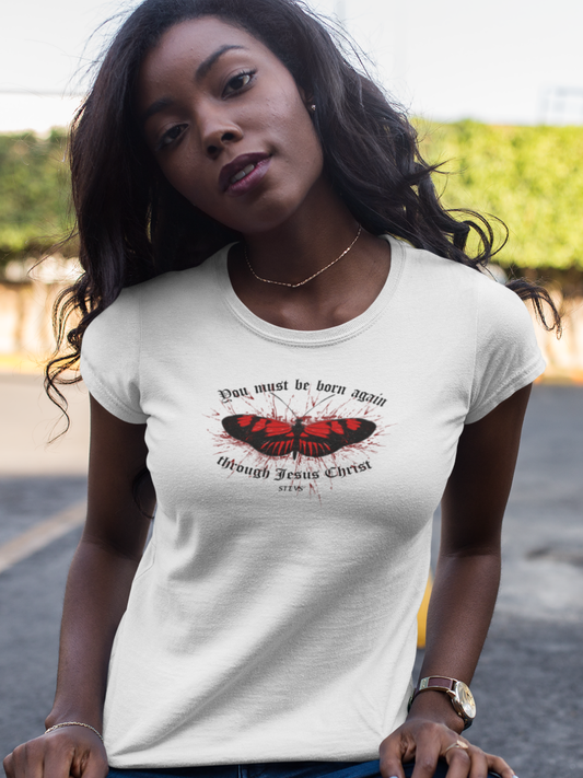 You must be born again - Ladies Organic Shirt